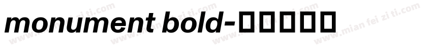 monument bold字体转换